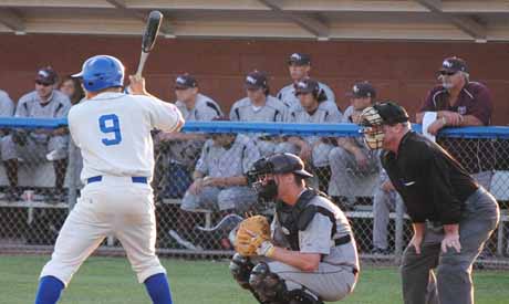 Senior first baseman swings a big bat