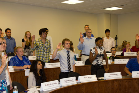 SGA swears in 28 new senators