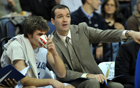 Assistant coach Alex Jensen has chosen to coach for an NBDL franchise. Photo courtesy of Billiken Media Relations