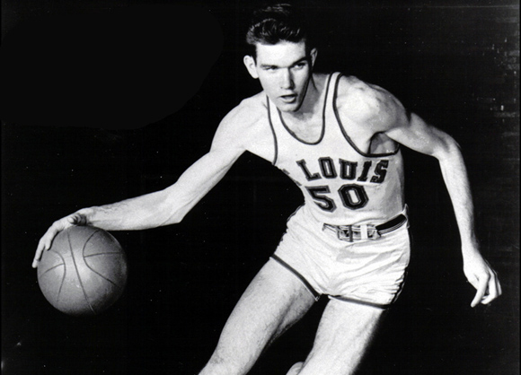 One of SLU’s all-time greats, Ed Macauley, passed. He led the Billikens to the 1948 NIT Championship. Photo courtesy of Billiken Media Relations