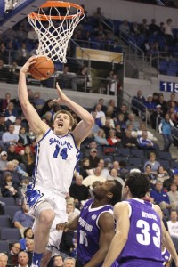 Brian Conklin (14) has soared to new heights at Saint Louis University. Curtis Wang/ The University News