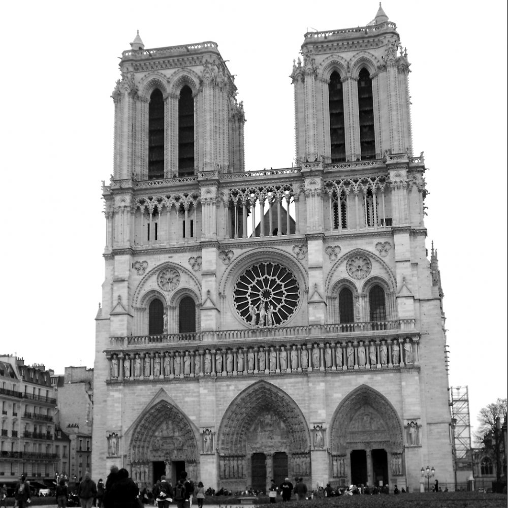Exterior view of the Notre Dame Cathedral in Paris, France.
Brianna Radici / Design Director