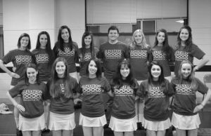 The 2012-2013 team is pictured here, consisting of 19 girls and one boy. The team is made up of dancers who have competed competitively at local, national and international levels. Photo courtesy of Ellie Stueckroth / Elevation Facebook page