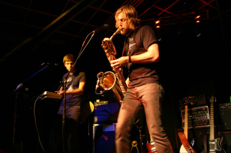 Photo Courtesy of Christine Sanley
Menomena, the indie band out of Portland, took the stage at the Billiken Club back in 2007.