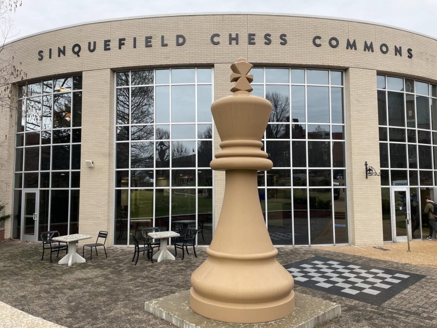 Sinquefield Chess Commons located in Morrissey Hall at Saint Louis University. (Ulaa Kuziez/The University News)