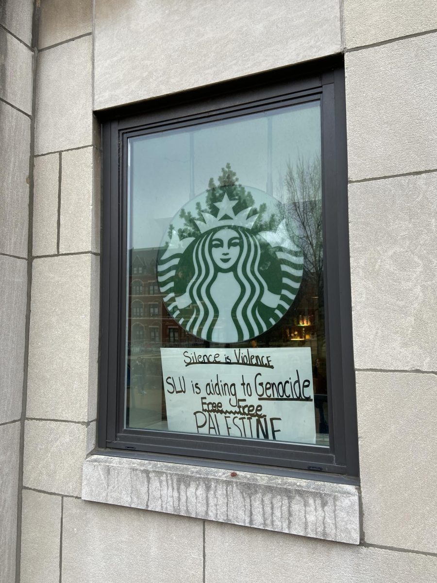 OccupySLU hosts sit-in at campus Starbucks in support of Gaza ceasefire