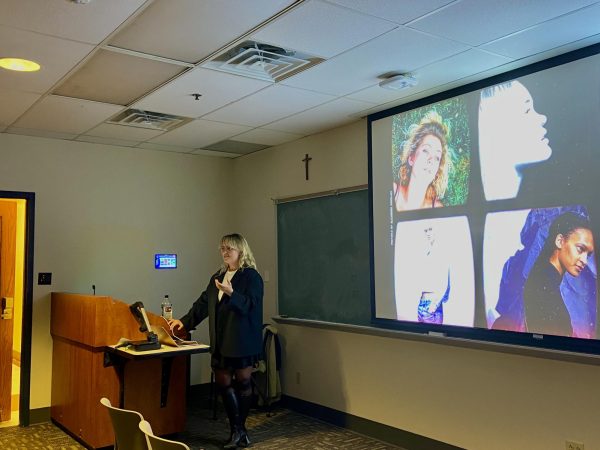 Gavillet shared her tips for success to SLU students on Jan. 29. (The University News / Abby Campbell)
