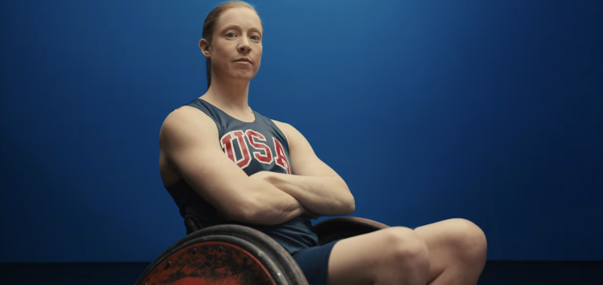 Sarah Adam at a photoshoot in Los Angeles for Team USA Wheelchair Rugby. 