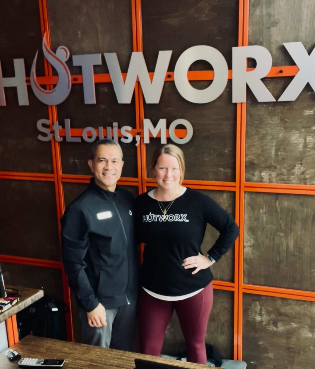 Marlowe and Malena Valdeabella in their HOTWORX, St. Louis studio. Photo courtesy of Marlowe Valdeabella.