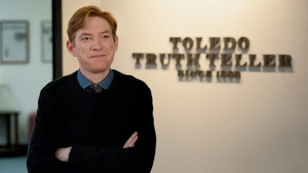 Domhnall Gleeson as Ned Sampson in “The Paper”