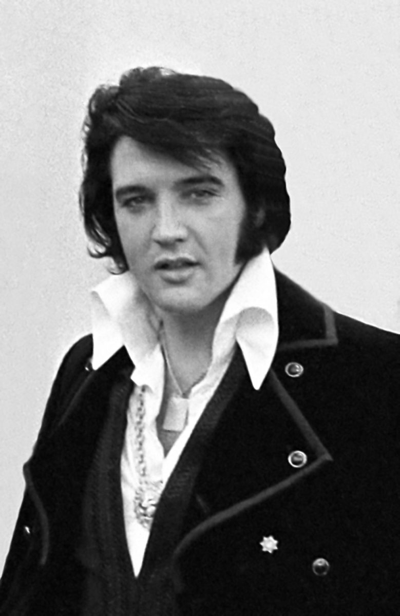 Elvis Presley in 1970, the year half the footage for “EPiC: Elvis Presley in Concert” was filmed. (Wikimedia Commons / Ollie Atkins)