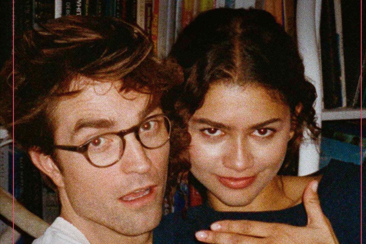 Robert Pattinson and Zendaya in the 2026 film “The Drama.” (A24)